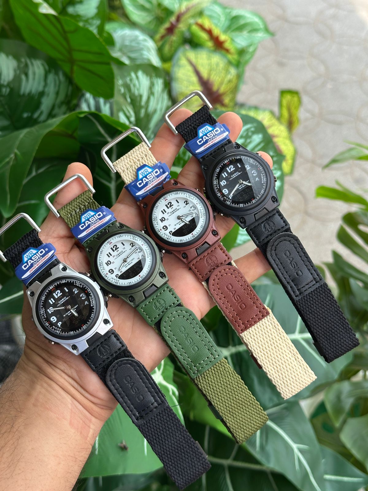 LEATHER STRAP CHRONO WORKING WATCH